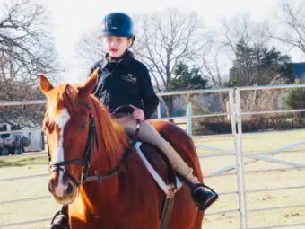 little kid on a horse